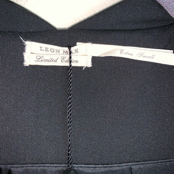 Max studio by Leon max black draped blazer coat - Picture 6 of 7